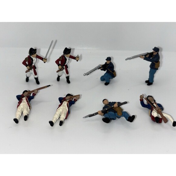 Miniature Civil War Revolutionary War Soldiers Figurines 1.5 inch Displays - Picture 1 of 7